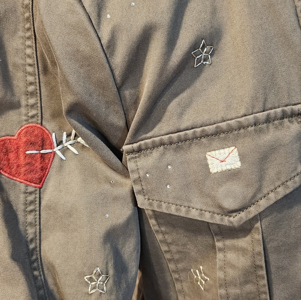 Joie Iban Patchwork Cotton Utility Jacket - image 7